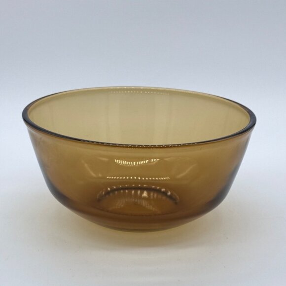 Vintage Anchor Hocking Amber Glass Mixing Bowl - Picture 4 of 7